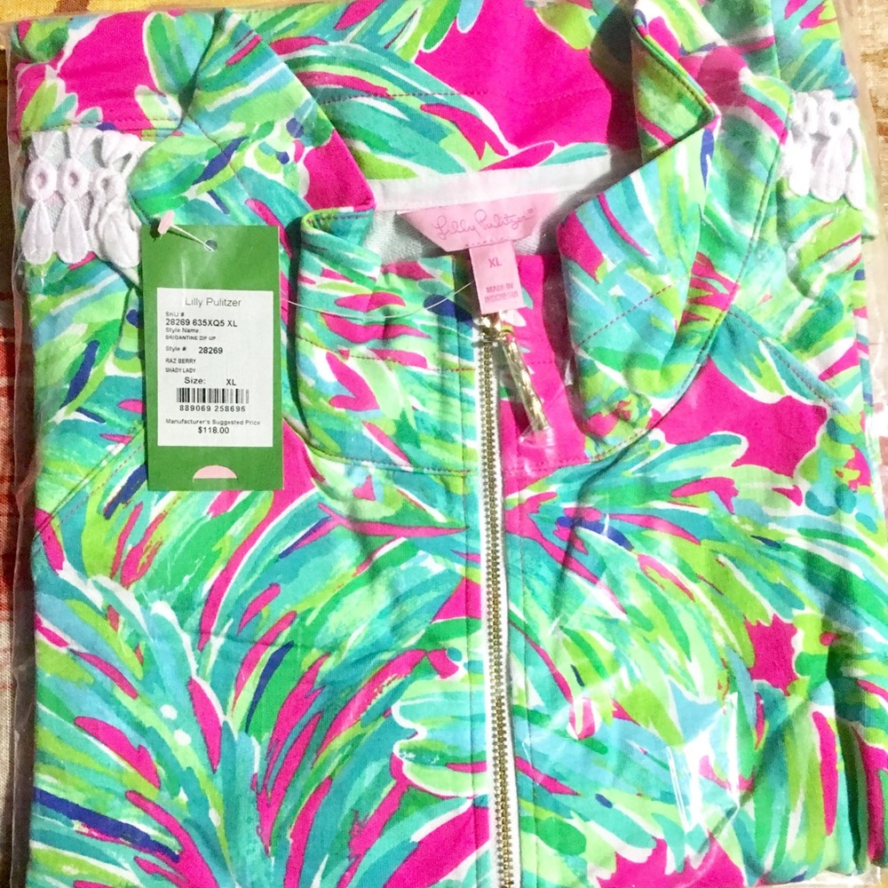 Raz Berry Shady Lady Brigantine Zip Up - Picture 4 of 6